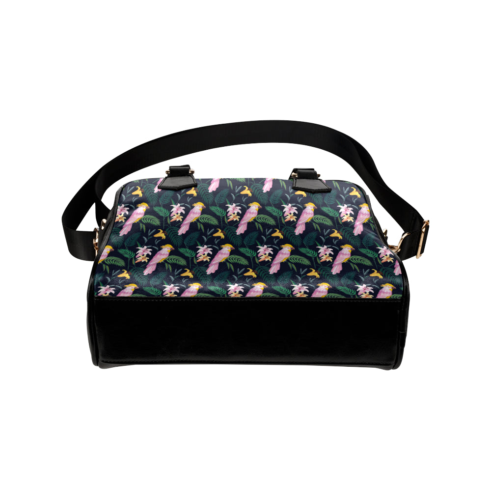 Cockatoo Pattern Print Design 03 Shoulder Handbag