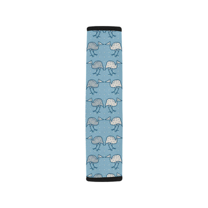 Emu Pattern Print Design 01 Car Seat Belt Cover
