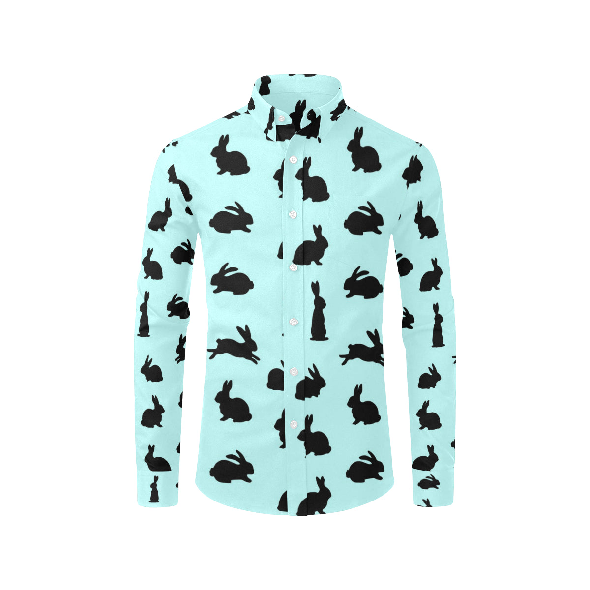 Rabbit Pattern Print Design RB010 Men's Long Sleeve Shirt