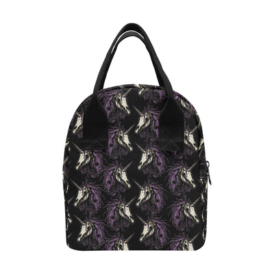 Unicorn Skull head Insulated Lunch Bag