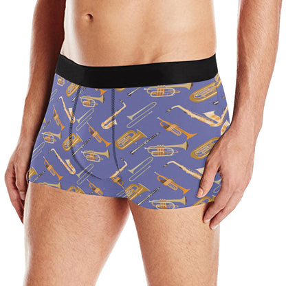Trombone Pattern Print Design 02 Men's Boxer Briefs
