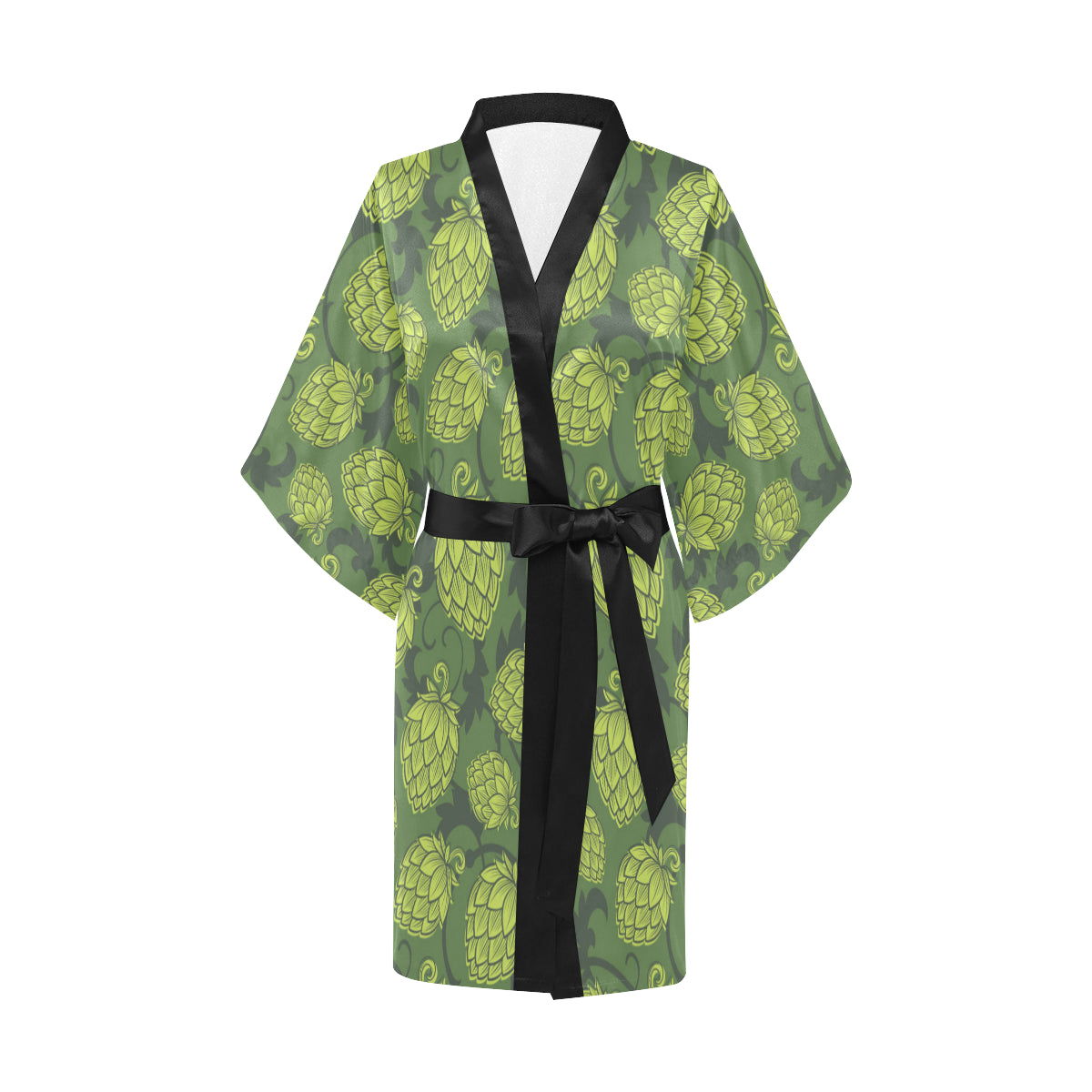 Hope Pattern Print Design 02 Women's Short Kimono