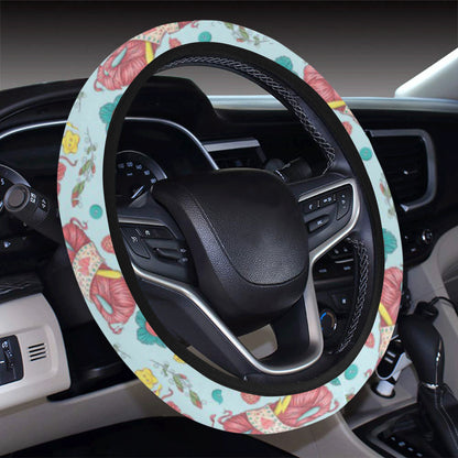 Crochet Pattern Print Design 01 Steering Wheel Cover with Elastic Edge