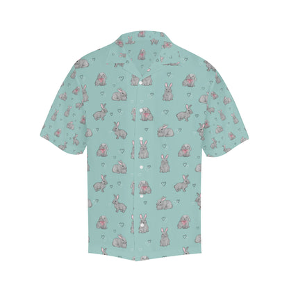 Bunny Pattern Print Design 02 Men's Hawaiian Shirt