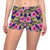 Pink Hibiscus Pattern Print Design HB027 Yoga Shorts