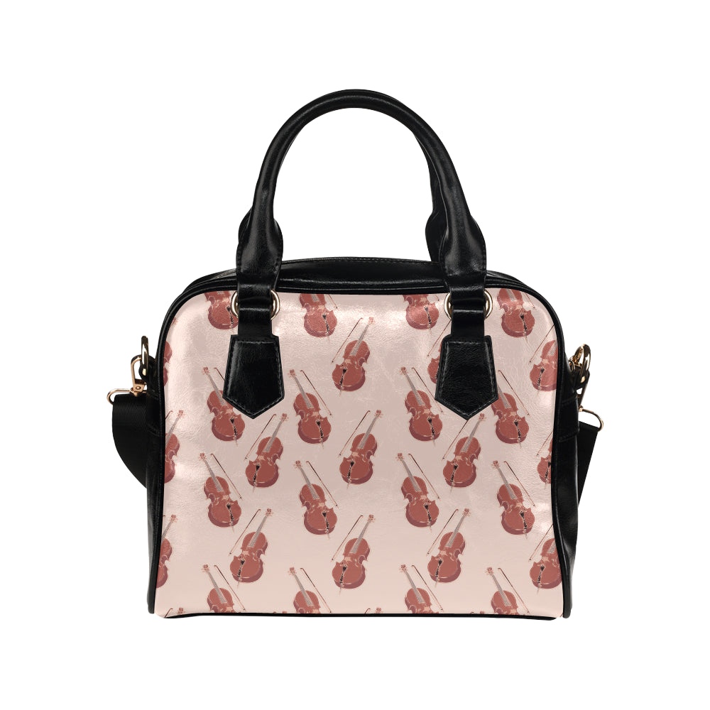 Cello Pattern Print Design 03 Shoulder Handbag