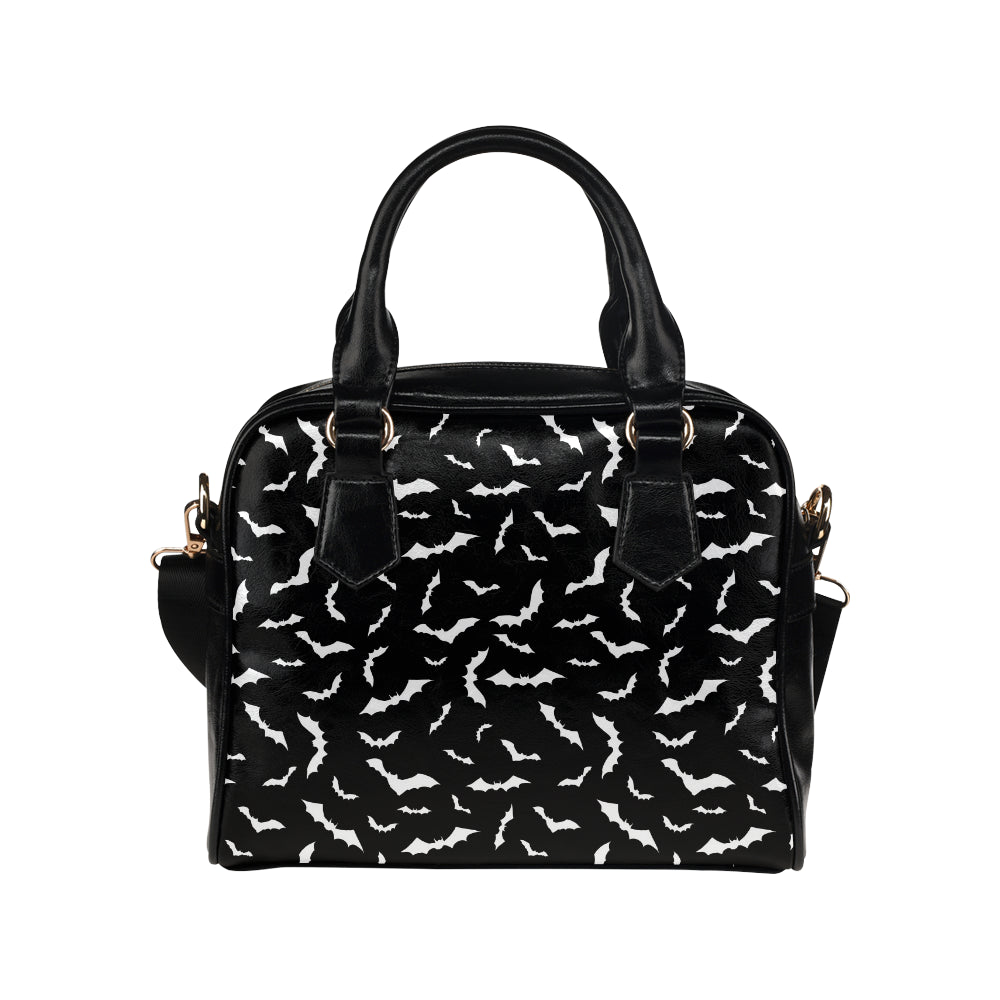 Bat Pattern Print Design 05 Shoulder Handbag