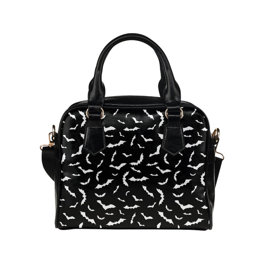 Bat Pattern Print Design 05 Shoulder Handbag