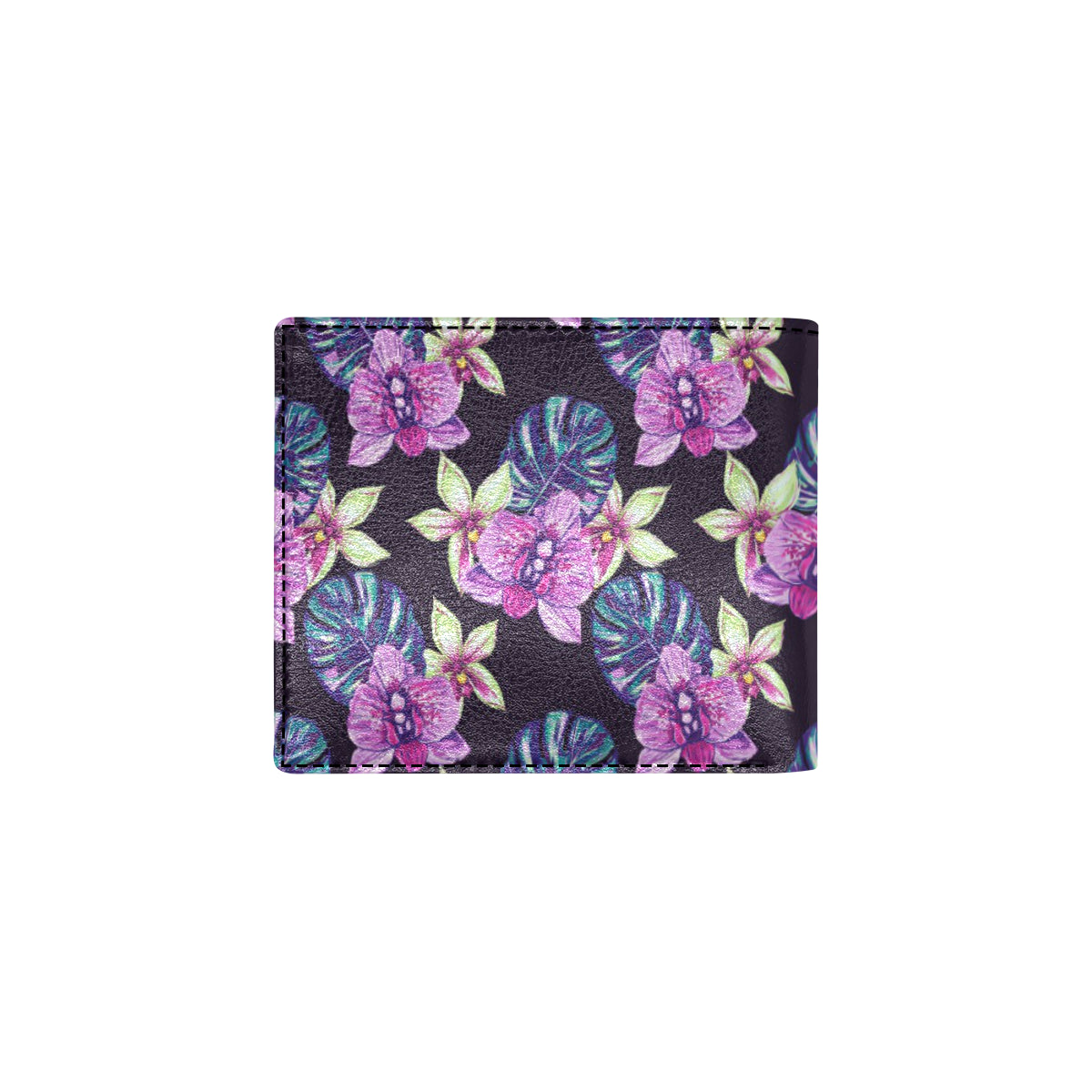 Orchid Pattern Print Design OR010 Men's ID Card Wallet