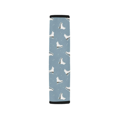 Ice Skate Pattern Print Design 02 Car Seat Belt Cover
