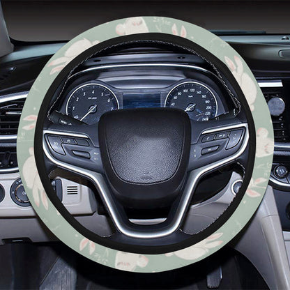Bunny Pattern Print Design 03 Steering Wheel Cover with Elastic Edge