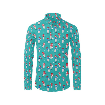 Pill Pattern Print Design A03 Men's Long Sleeve Shirt