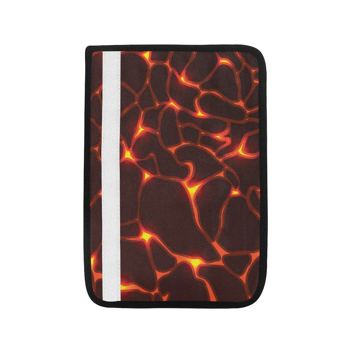 Lava Pattern Print Design 02 Car Seat Belt Cover