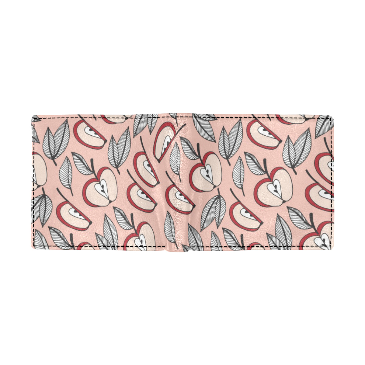 Apple Pattern Print Design AP04 Men's ID Card Wallet
