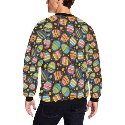 Easter Eggs Pattern Print Design RB03 Men Long Sleeve Sweatshirt