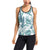 Pattern Tropical Palm Leaves Women's Racerback Tank Top