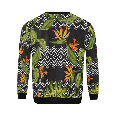 Bird Of Paradise Pattern Print Design BOP07 Men Long Sleeve Sweatshirt