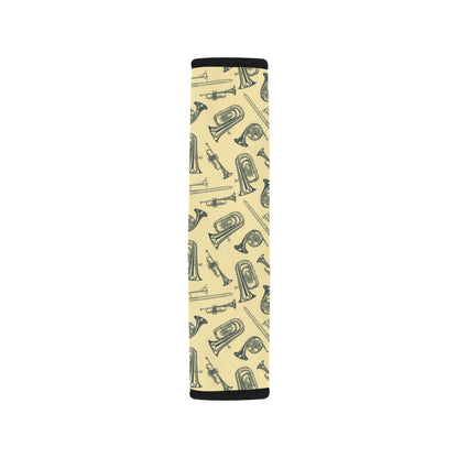 Tuba Pattern Print Design 01 Car Seat Belt Cover