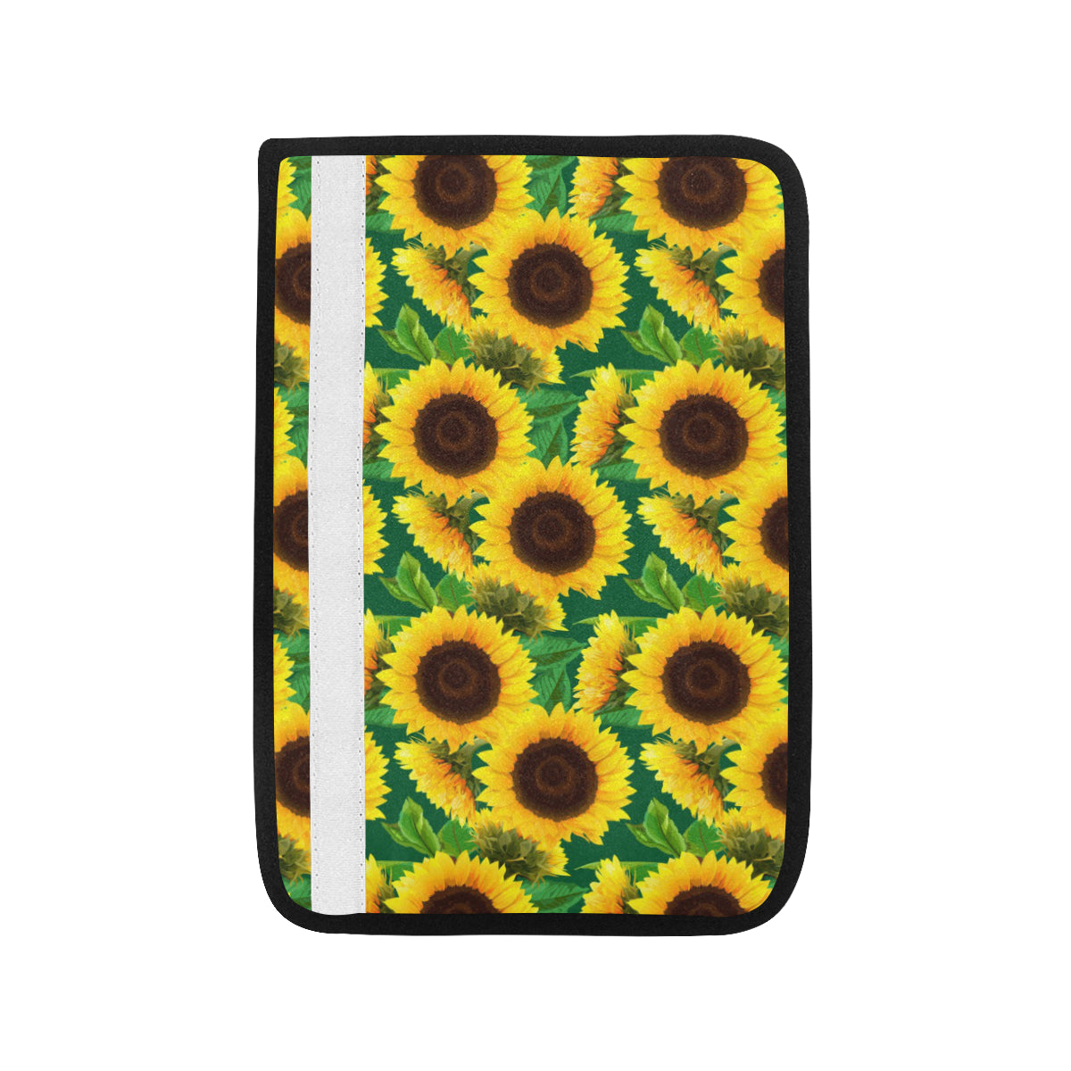 Sunflower Pattern Print Design SF02 Car Seat Belt Cover