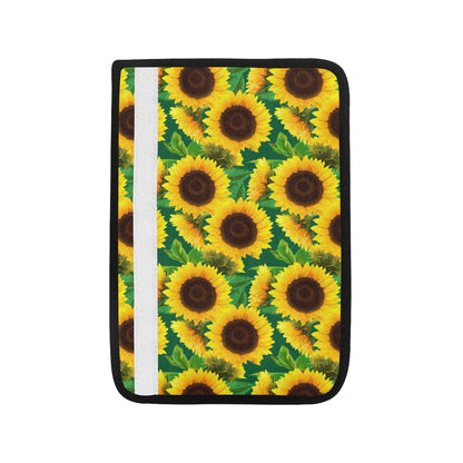 Sunflower Pattern Print Design SF02 Car Seat Belt Cover