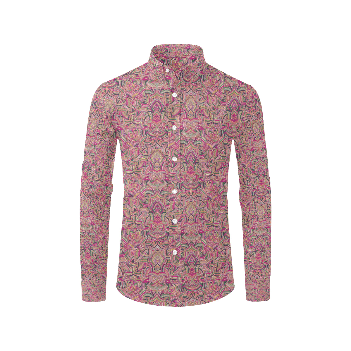 Celtic Pattern Print Design 04 Men's Long Sleeve Shirt