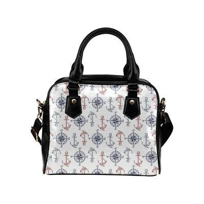 Anchor Pattern Print Design 06 Shoulder Handbag