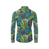 Rainforest Pattern Print Design RF01 Men's Long Sleeve Shirt