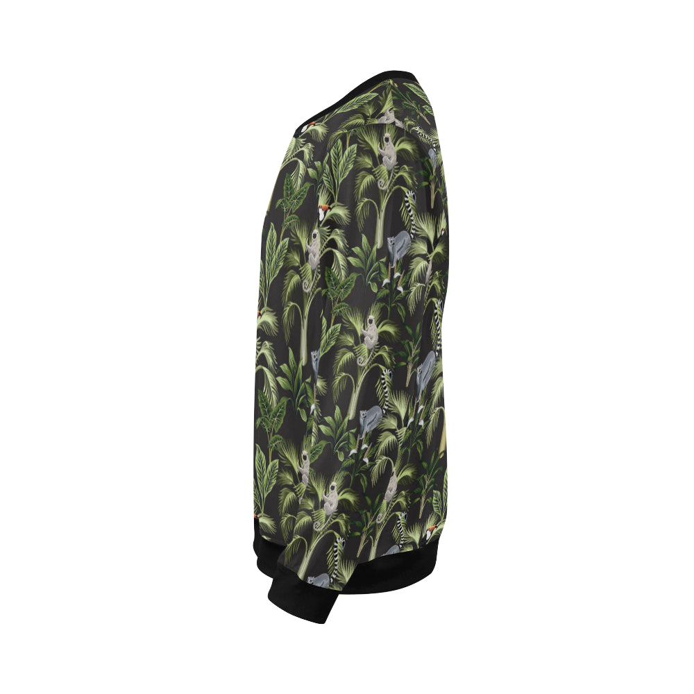 Rainforest Pattern Print Design RF05 Men Long Sleeve Sweatshirt