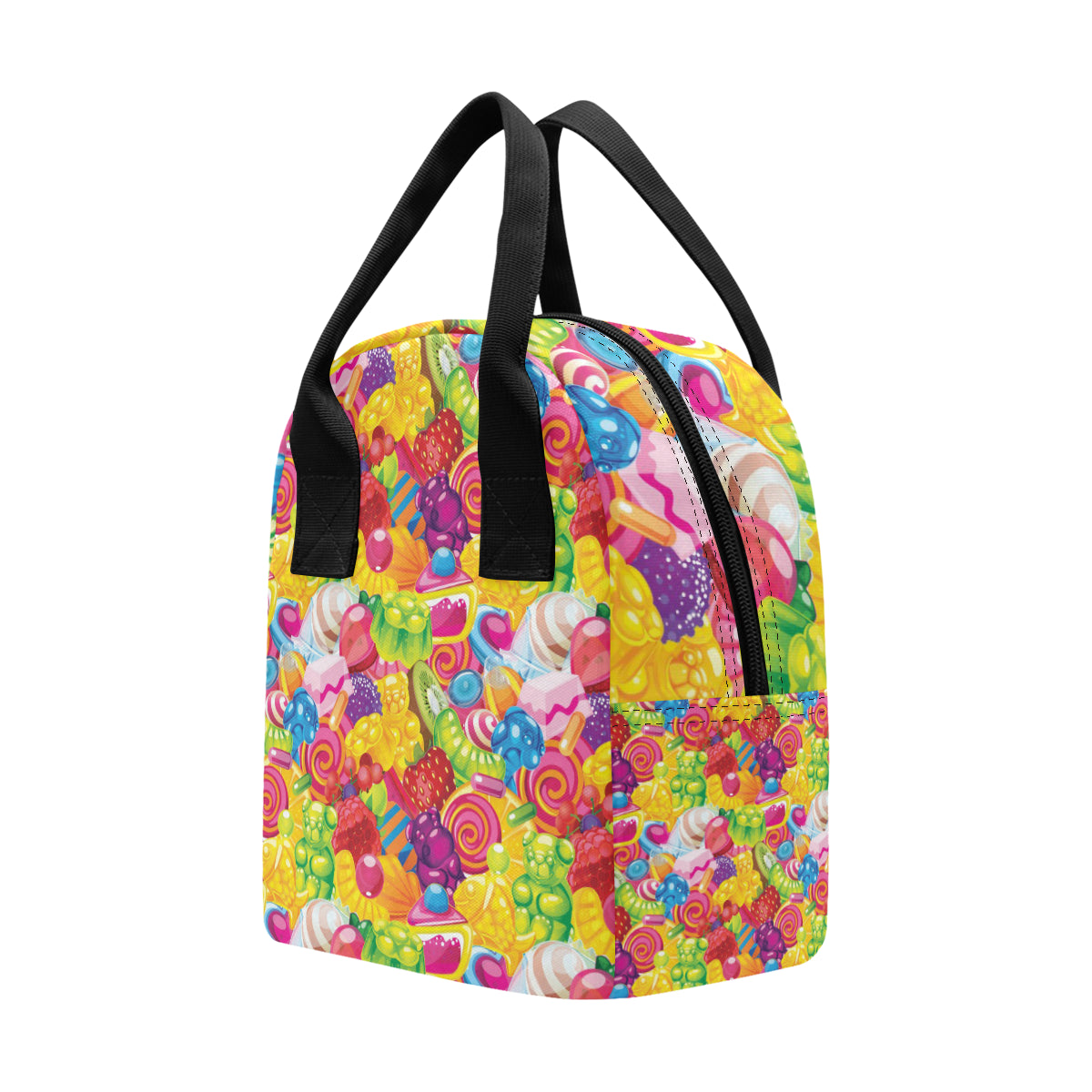Candy Pattern Print Design CA01 Insulated Lunch Bag
