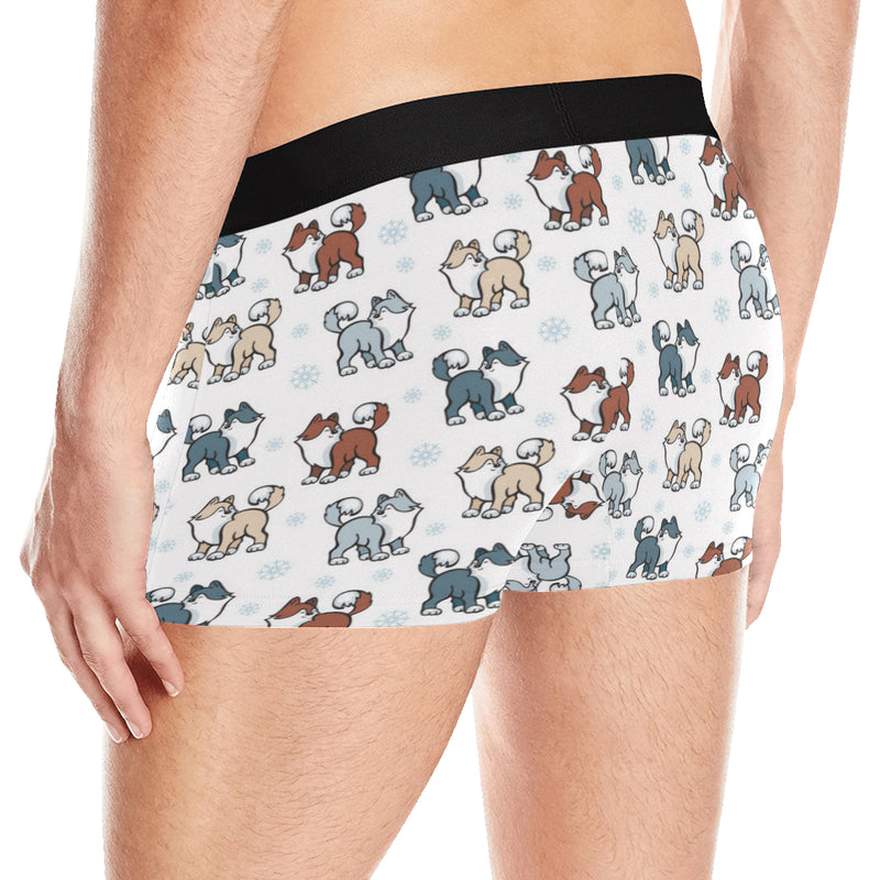 Alaskan Malamute Pattern Print Design 02 Men's Boxer Briefs