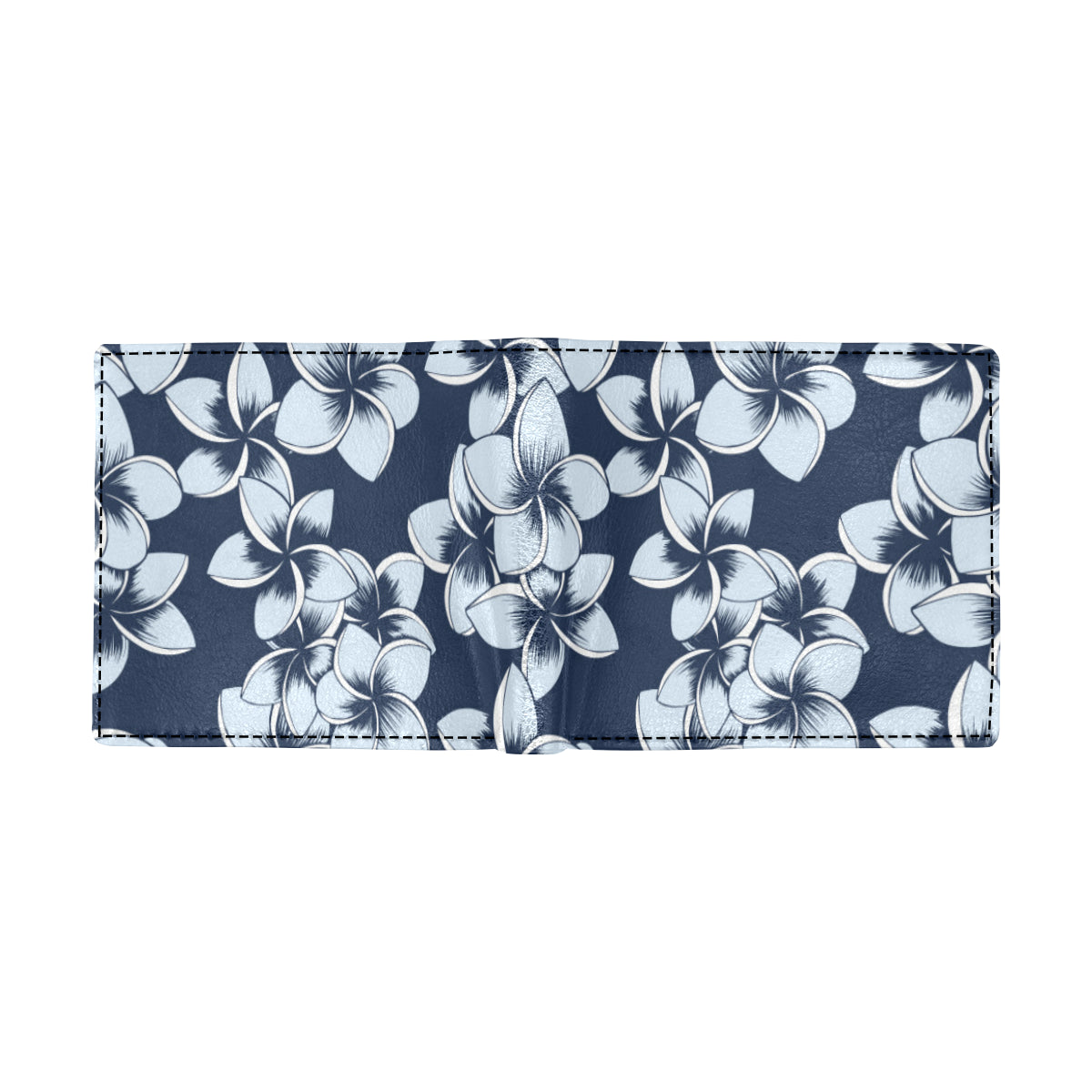 Plumeria Pattern Print Design A02 Men's ID Card Wallet