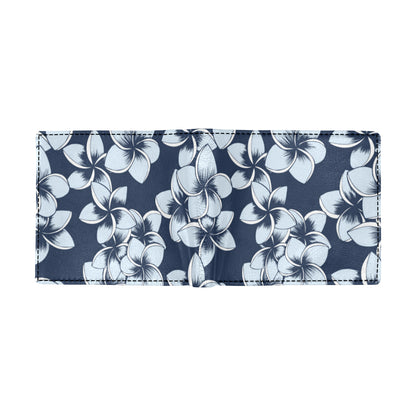 Plumeria Pattern Print Design A02 Men's ID Card Wallet