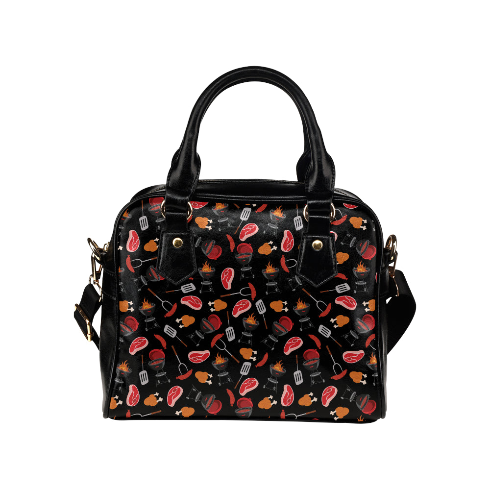 Barbecue Pattern Print Design 04 Shoulder Handbag