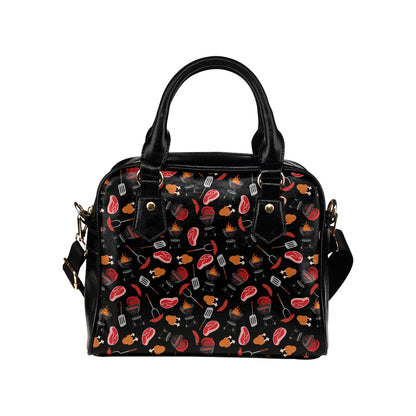 Barbecue Pattern Print Design 04 Shoulder Handbag