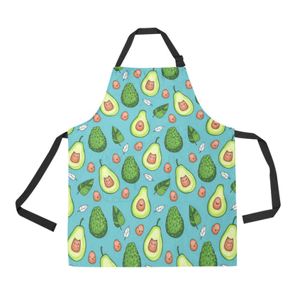Avocado Pattern Print Design AC05 Apron with Pocket