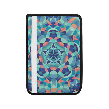 Kaleidoscope Pattern Print Design 03 Car Seat Belt Cover