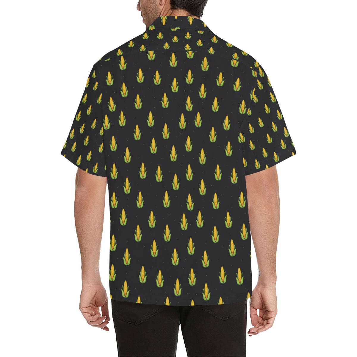 Corn Pattern Print Design 04 Men's Hawaiian Shirt