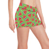 Watermelon Pattern Print Design WM05 Yoga Shorts