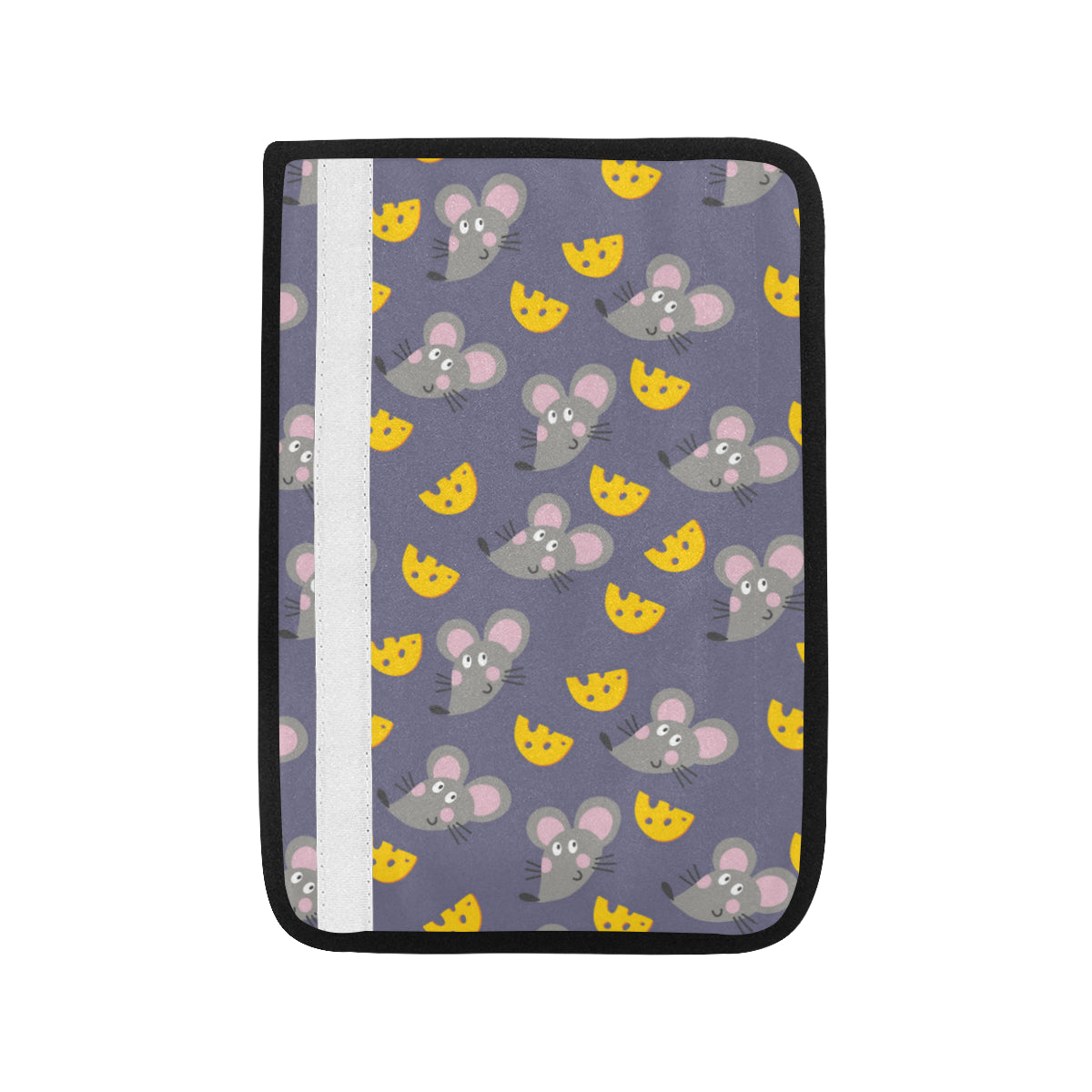 Rat With Cheese Pattern Print Design 01 Car Seat Belt Cover