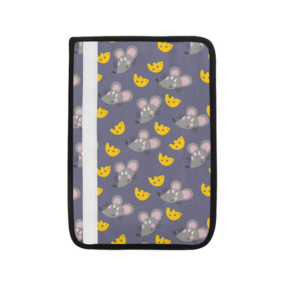 Rat With Cheese Pattern Print Design 01 Car Seat Belt Cover