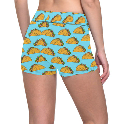 Taco Pattern Print Design TC03 Yoga Shorts