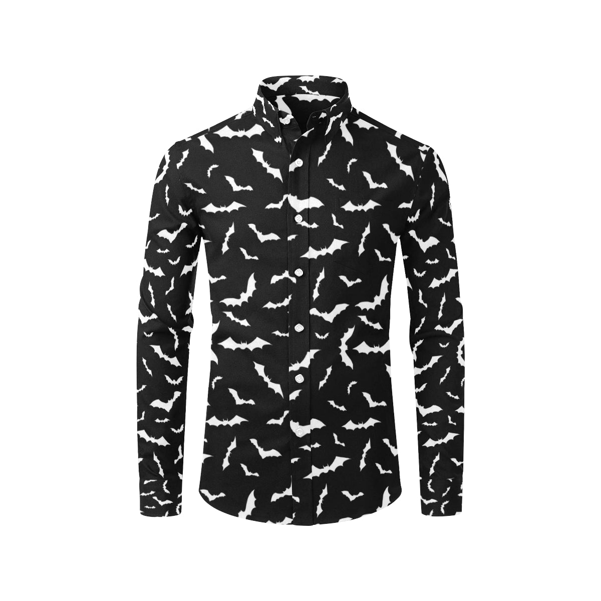 Bat Pattern Print Design 05 Men's Long Sleeve Shirt