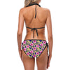 Pink Hibiscus Pattern Print Design HB027 Bikini