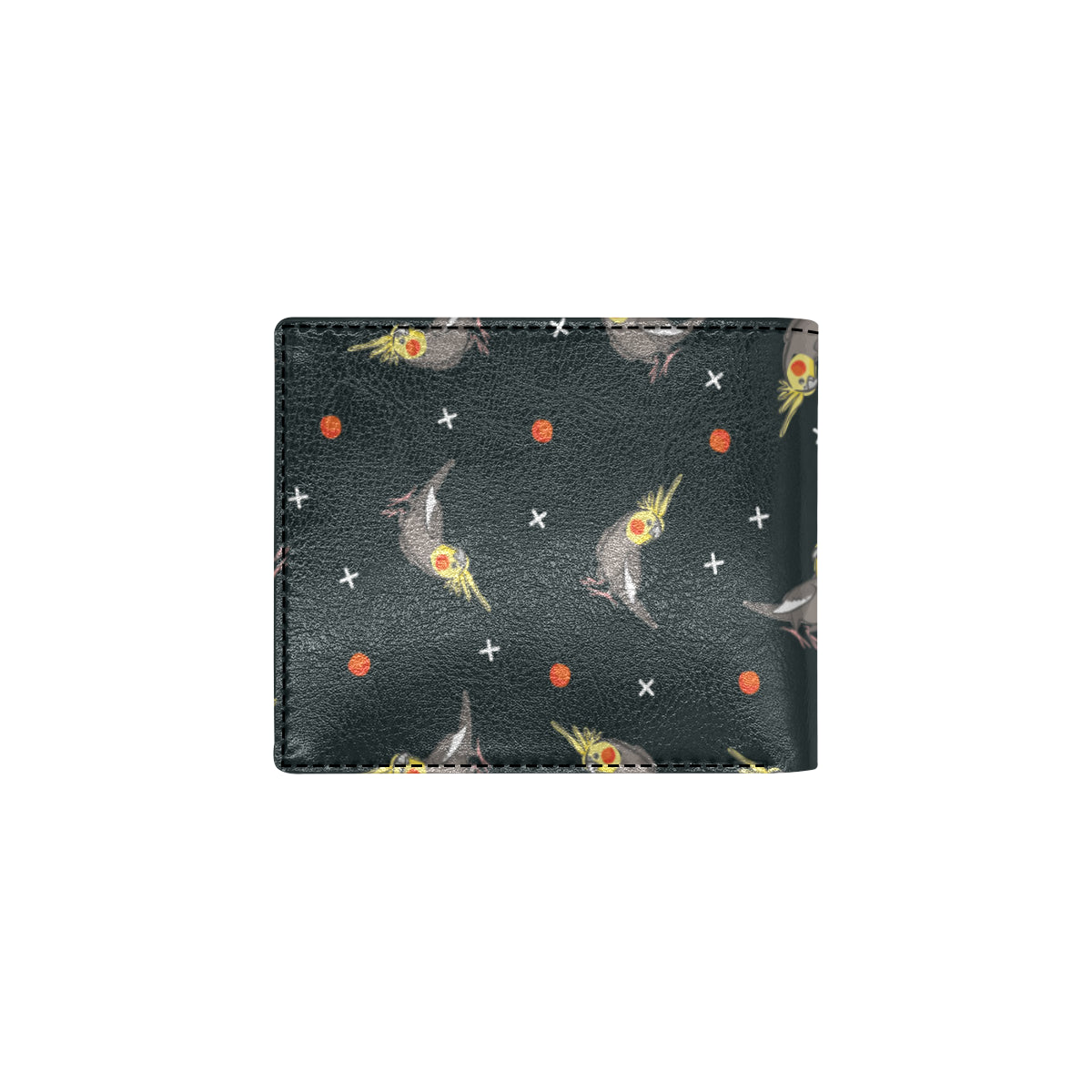 Cockatiel Pattern Print Design 02 Men's ID Card Wallet