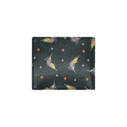 Cockatiel Pattern Print Design 02 Men's ID Card Wallet