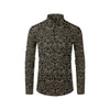 Lotus Gold Mandala Design Themed Men's Long Sleeve Shirt