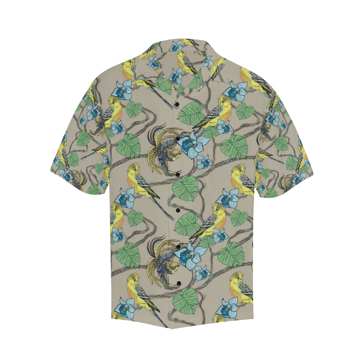 Parakeet Pattern Print Design A02 Men's Hawaiian Shirt