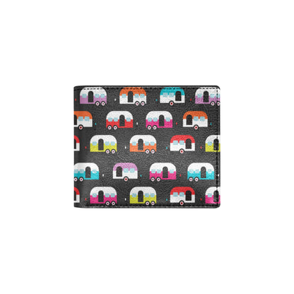 Camper Caravan Pattern Men's ID Card Wallet