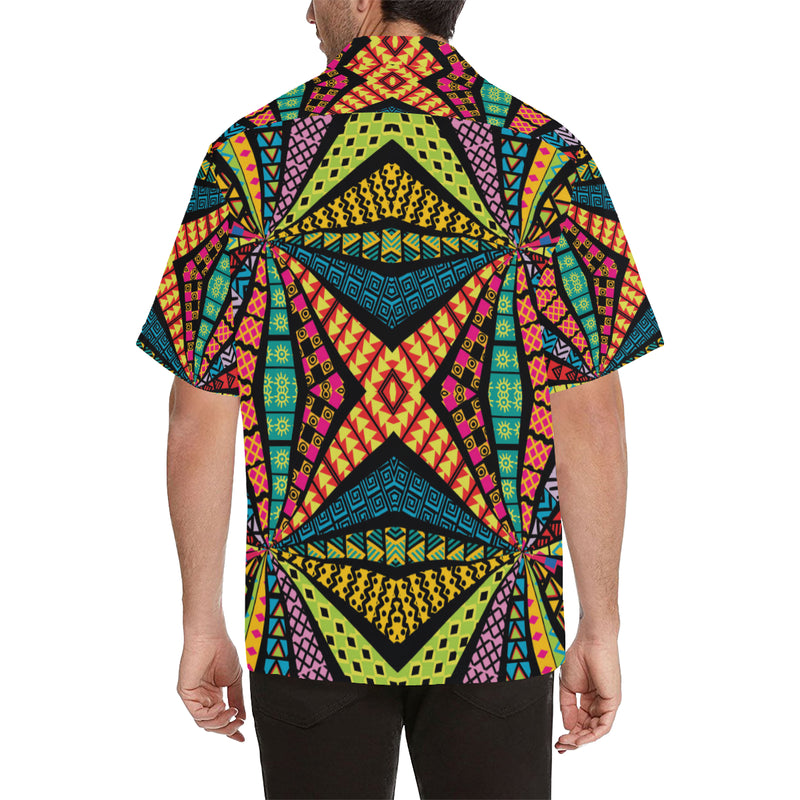 Kaleidoscope Pattern Print Design 05 Men's Hawaiian Shirt