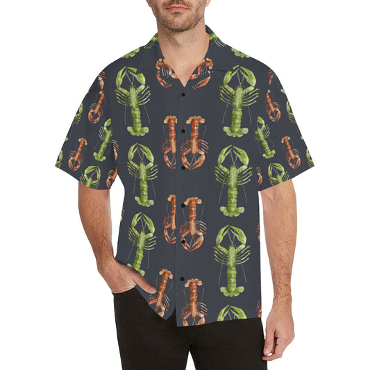 Lobster Pattern Print Design 01 Men's Hawaiian Shirt